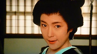 斬九郎に礼としてかんざしをねだる蔦吉