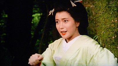 悪人に追い詰められ、斬九郎は肝心なときに来ないという蔦吉