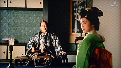 「(斬九郎に)惚れとるな。」と言われて「え~え、惚れてますとも。」と答える蔦吉。